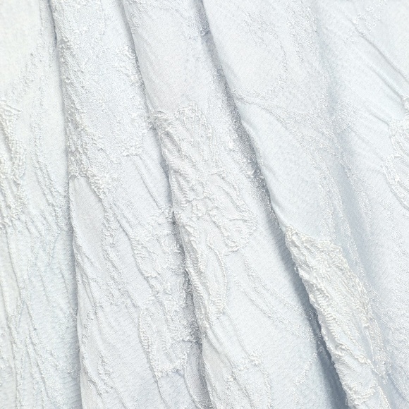 Truly Exquisite Light Blue Jacquard Tulip Midi Dress - Picture 4 of 4